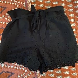 NWT Loft Black Tied Shorts ♥️😊